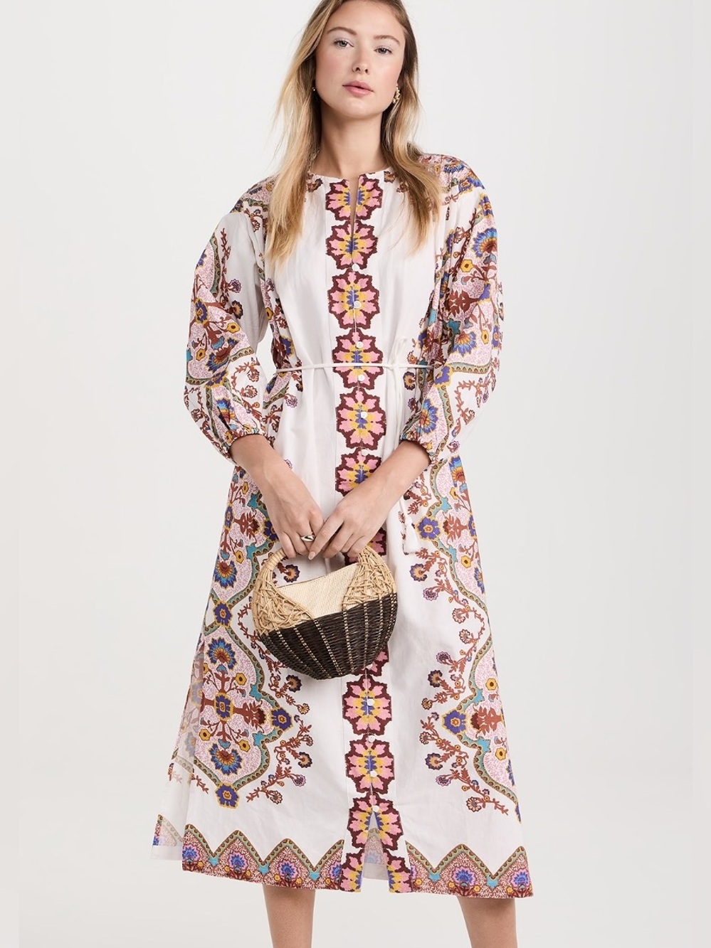 Cleobella Kaila Kaftan Midi Dress size Medium